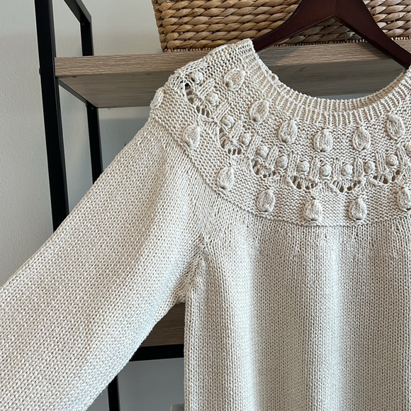 Vintage Jantzen Silk Blend Knitted By Hand Textured Sweater, M - Picture 5 of 8